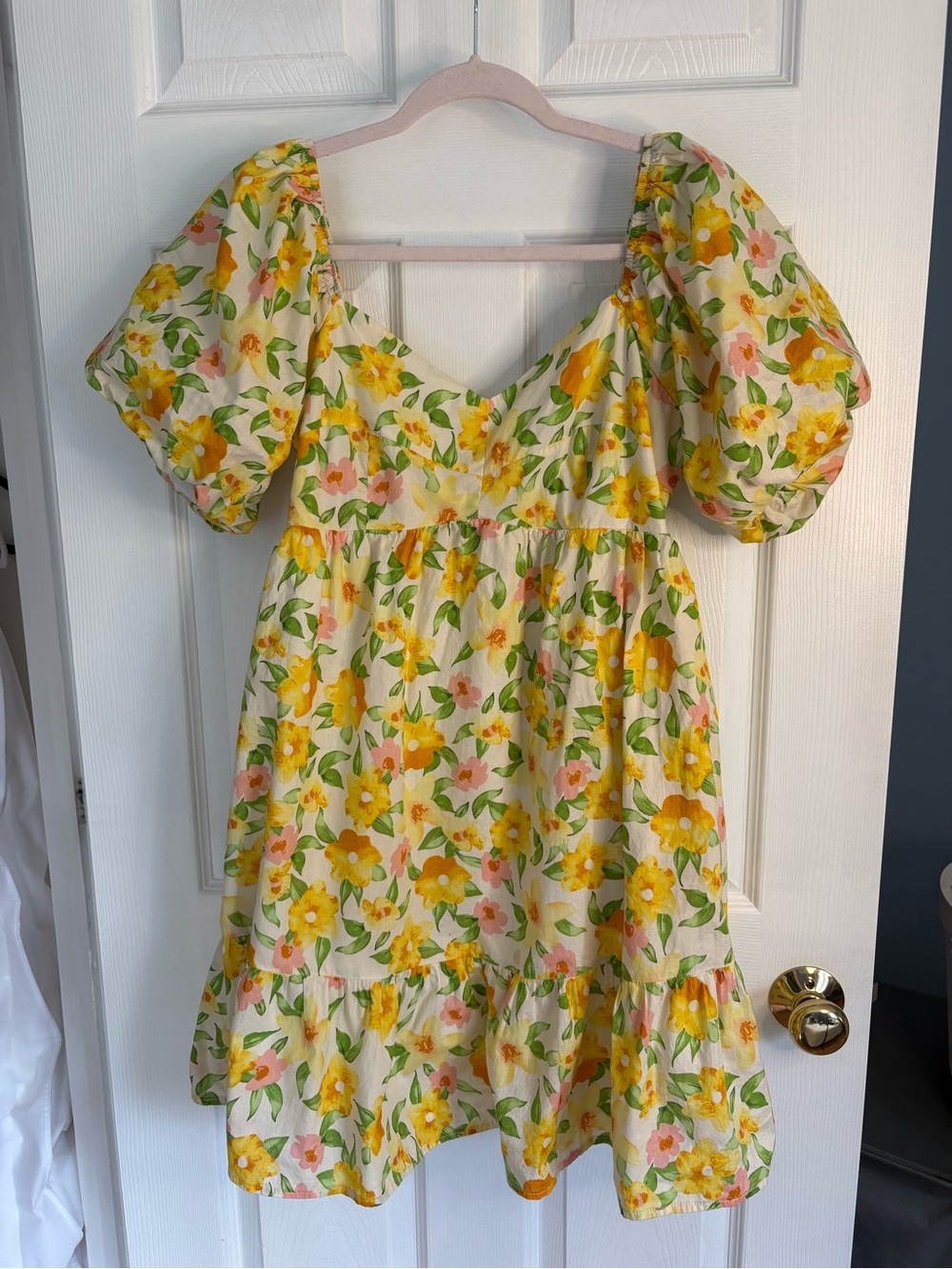 &Merci Women’s Floral Puff Sleeve Dress